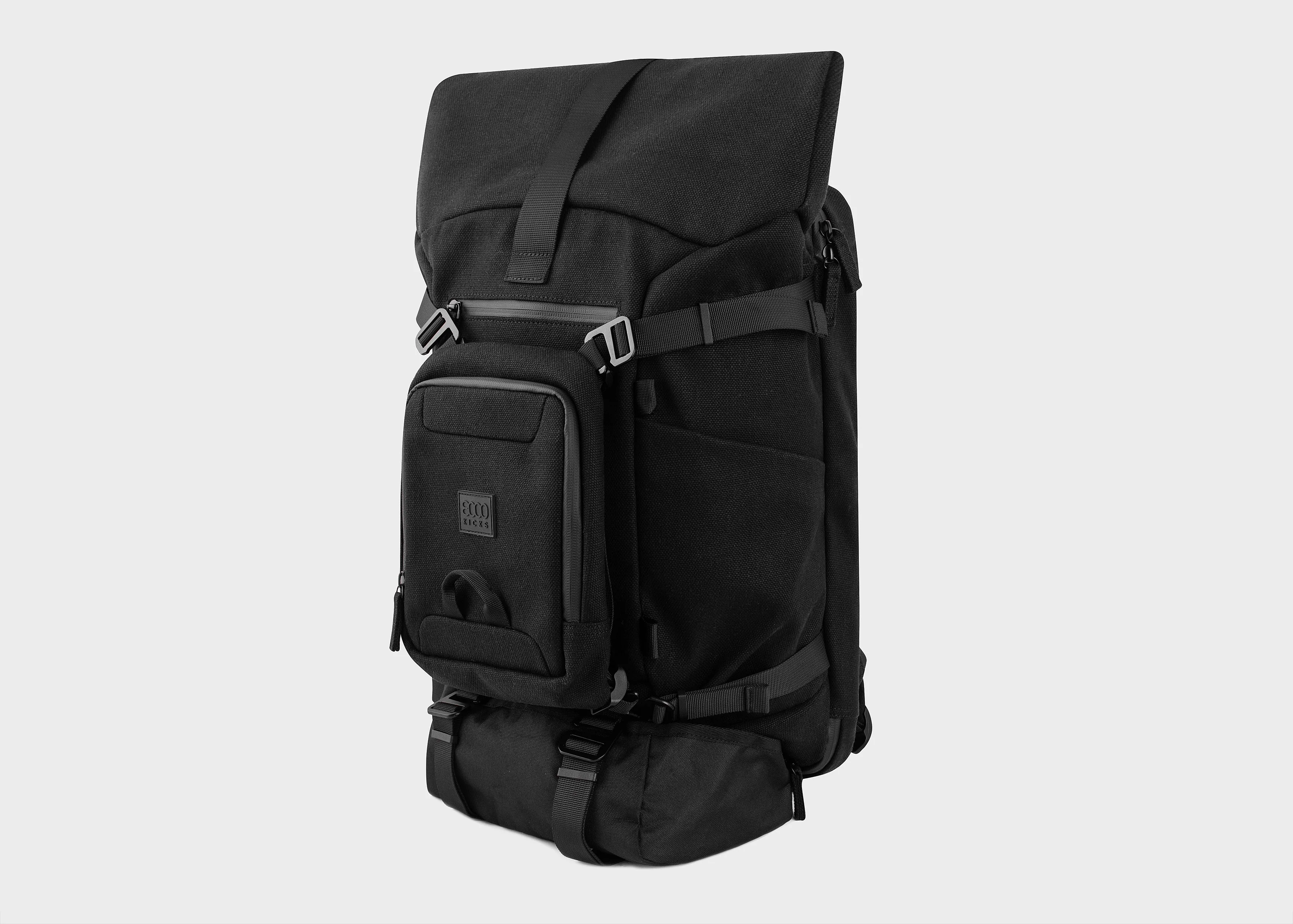 Nomad sac à dos en chanvre - Full Black - Image 4