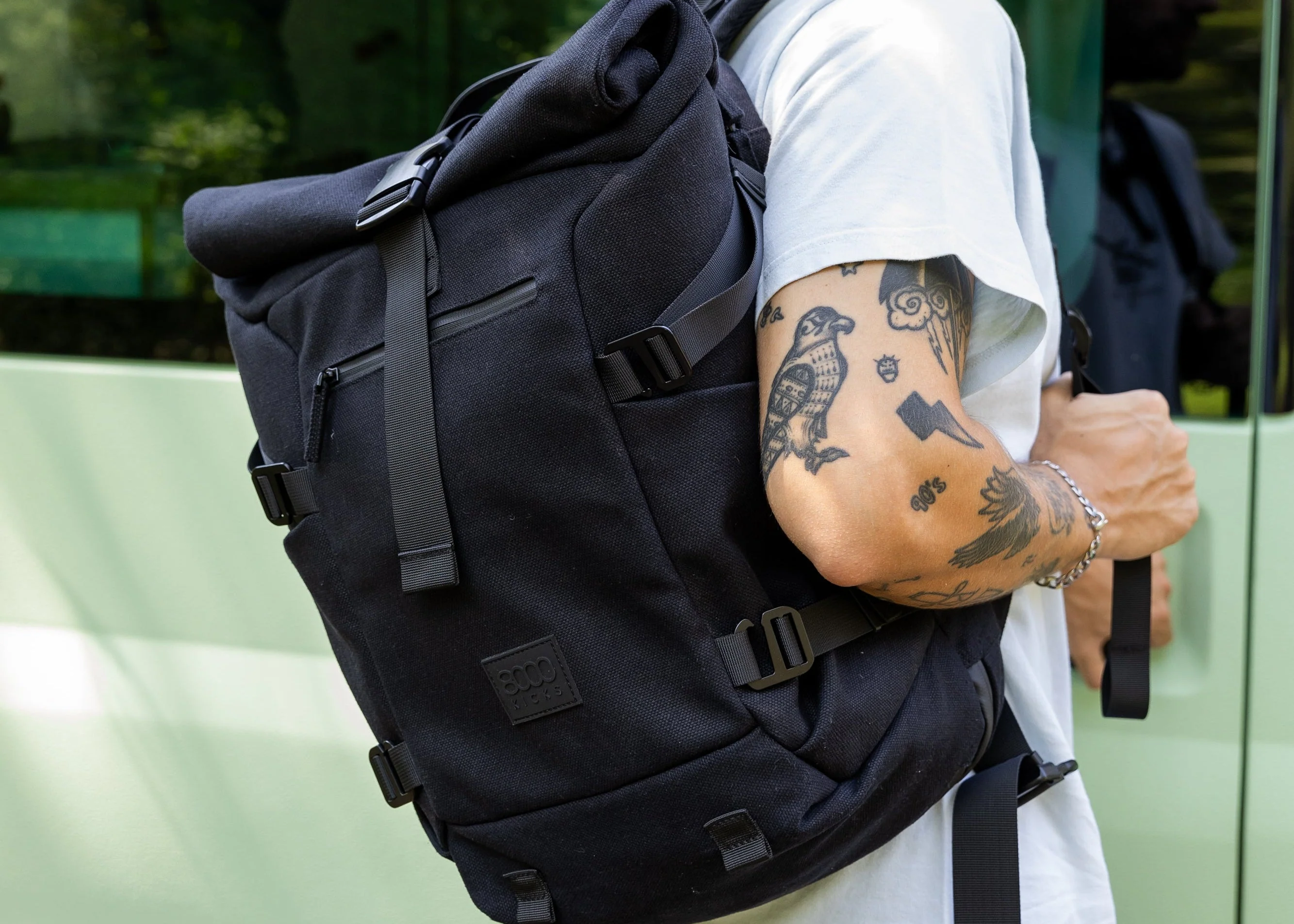 Nomad sac à dos en chanvre - Full Black - Image 6