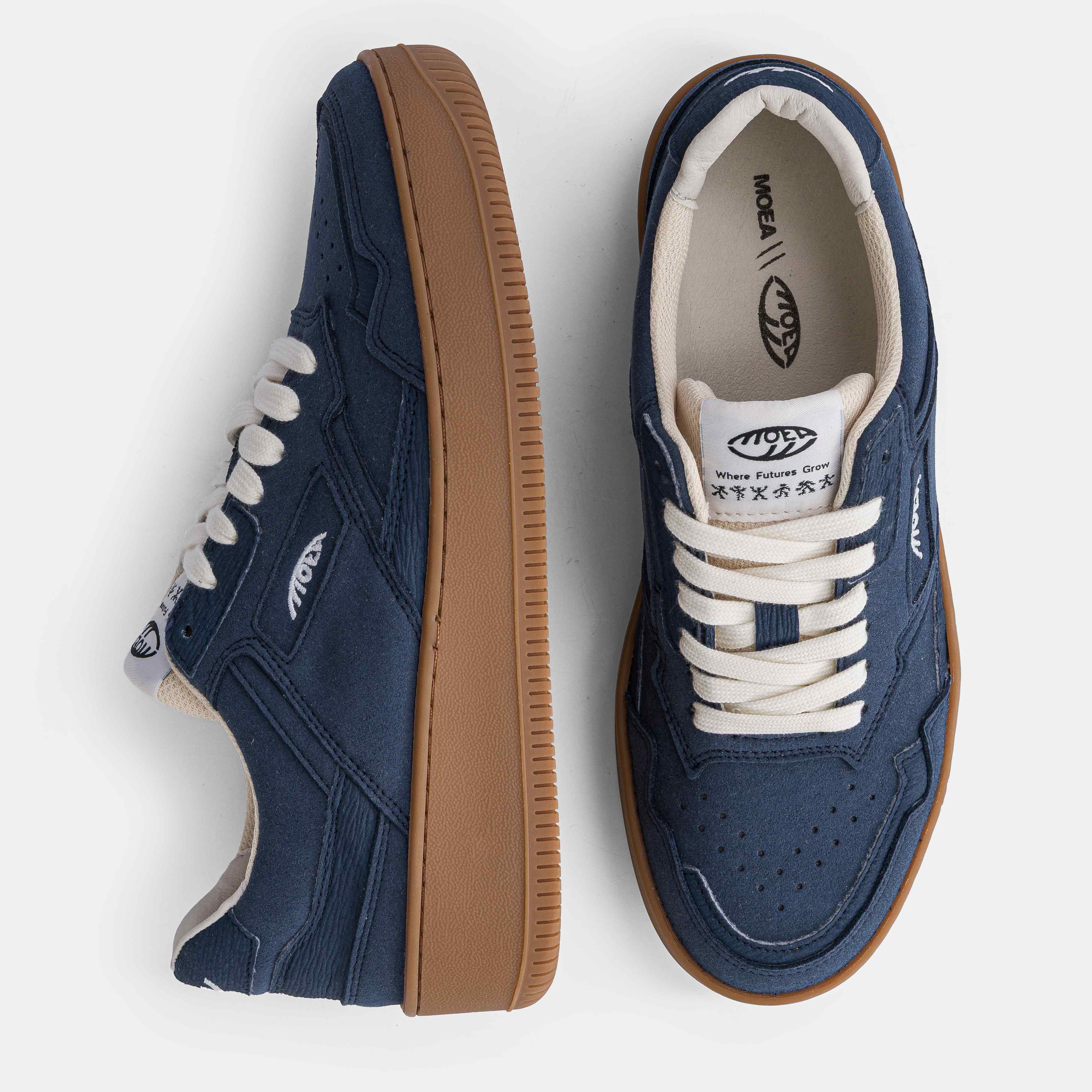 Origin - Full Blue Suede - Mushroom - Image 2
