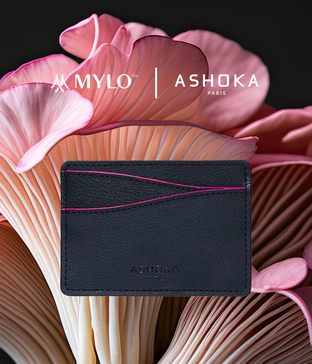 Porte-cartes en champignon Mylo™️ rose - Image 3