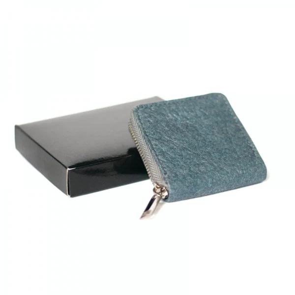 Porte-monnaie Piñatex Bleu - Image 4