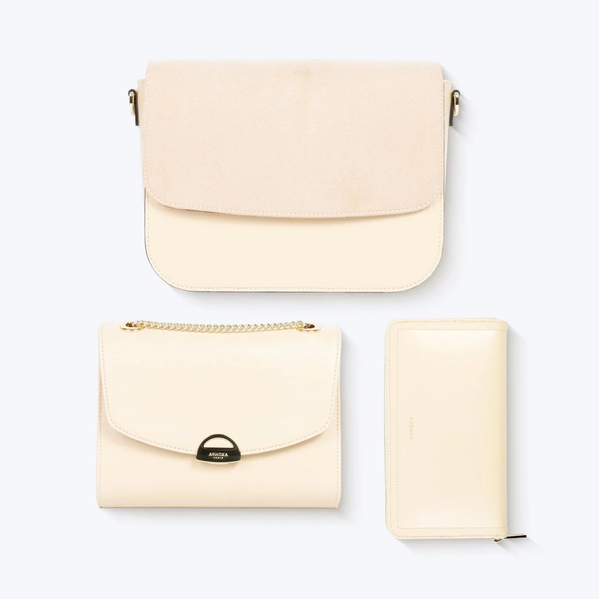 Portefeuille-Compagnon Couture Bambou Sable - Image 5