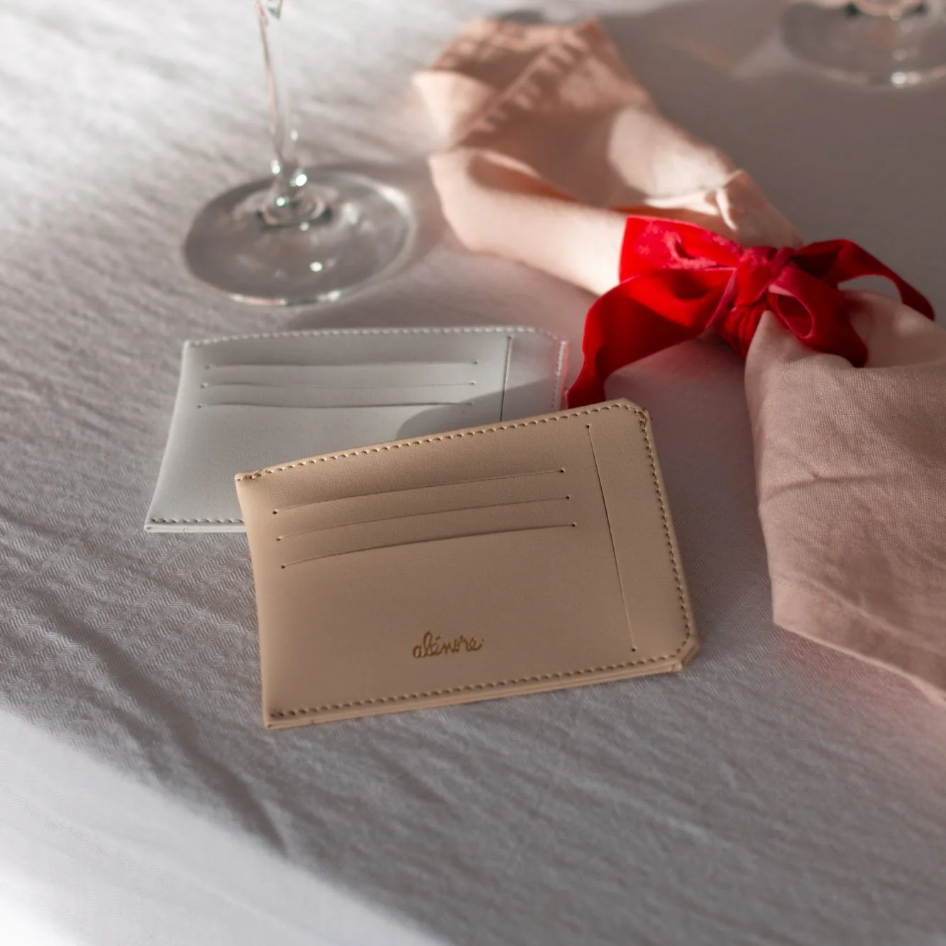 Portefeuille compact Jasmin nude - Image 6