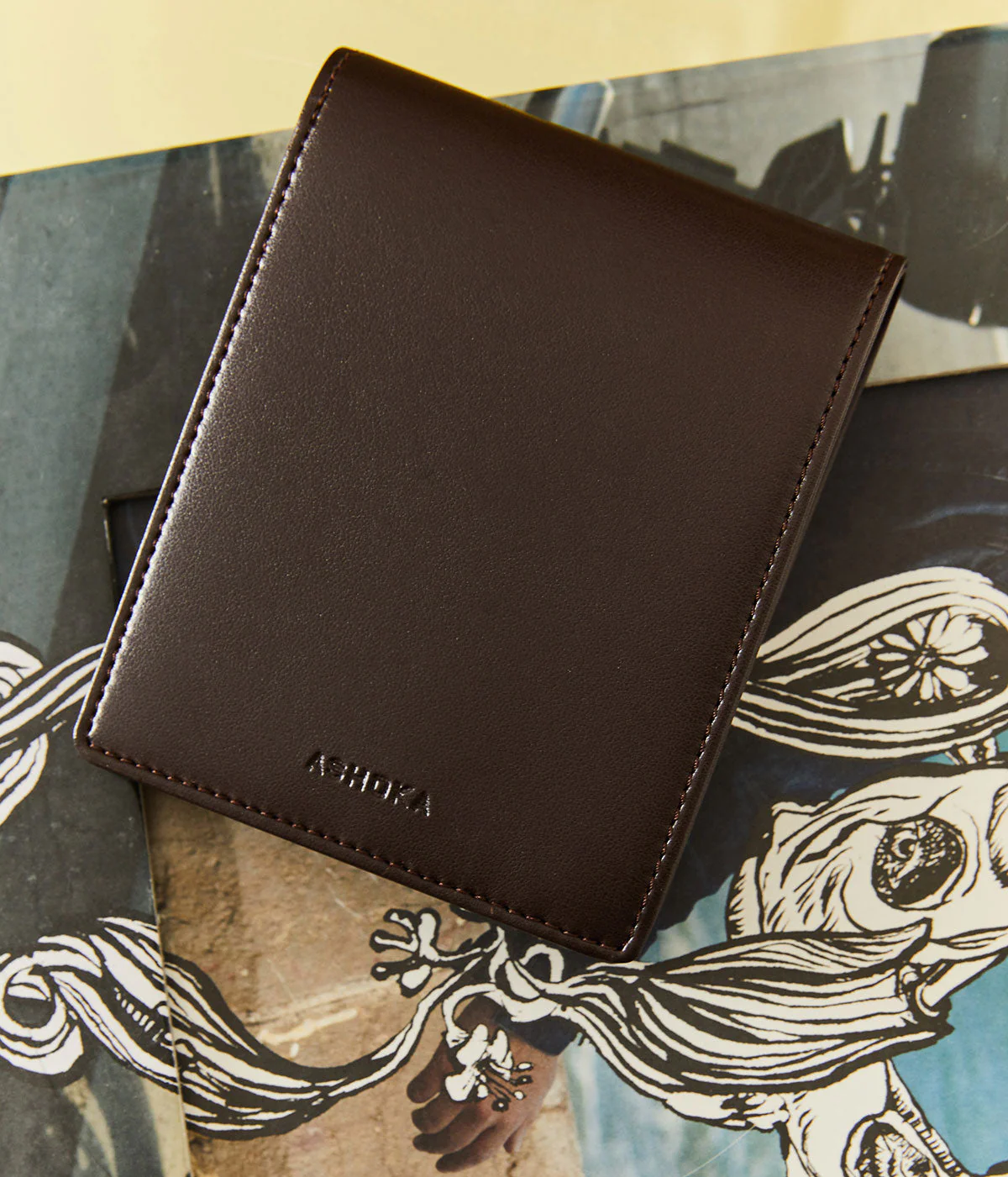 Portefeuille homme Apple Skin Chocolat - Image 2