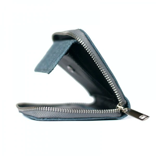 Portefeuille Piñatex Bleu - Image 3