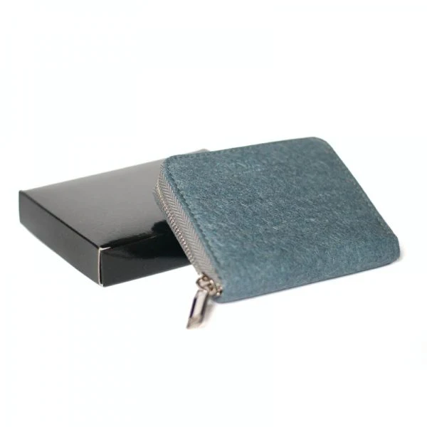 Portefeuille Piñatex Bleu - Image 5