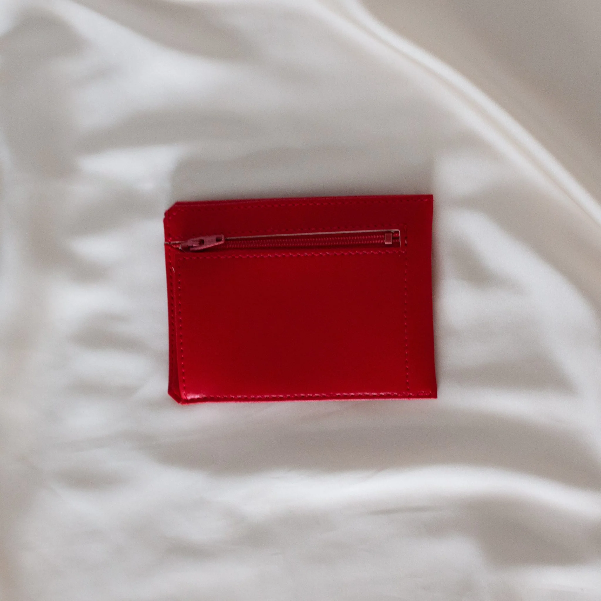 Portefeuille compact Jasmin rouge - Image 3