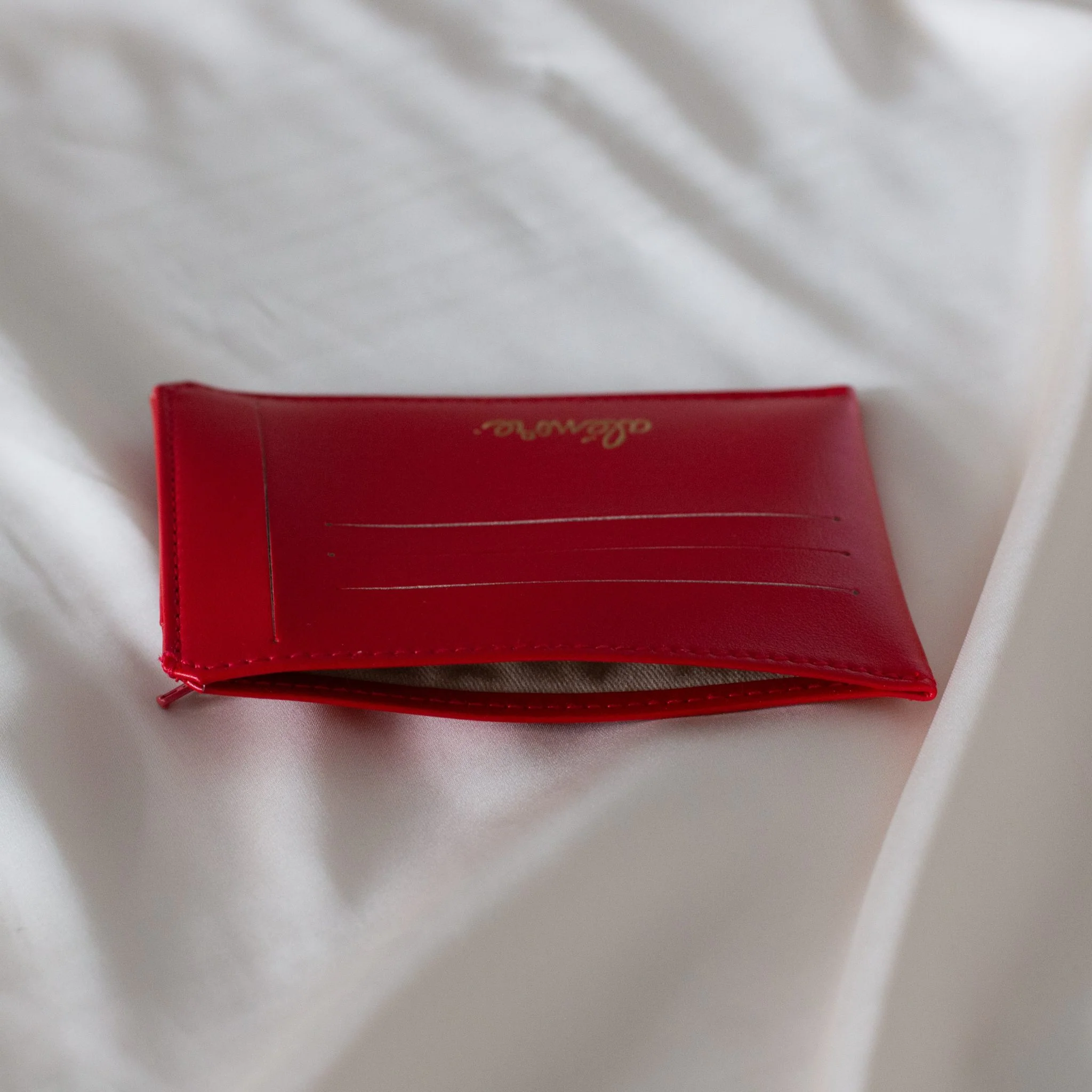 Portefeuille compact Jasmin rouge - Image 4