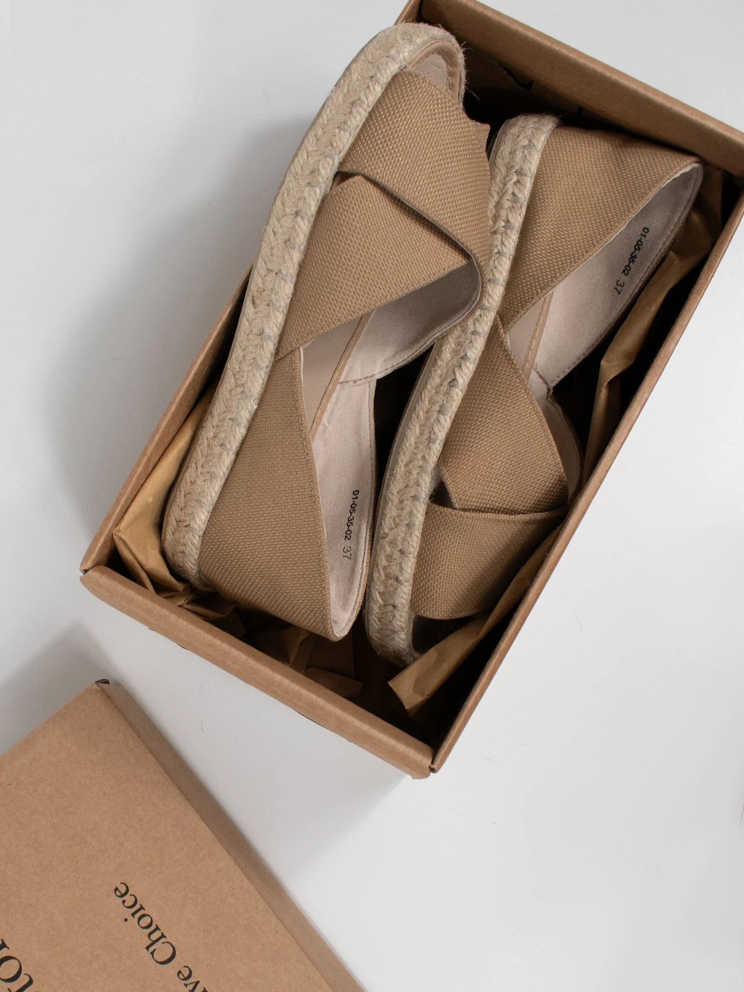 Recycled Espadrille Cross Over Straps - Image 14