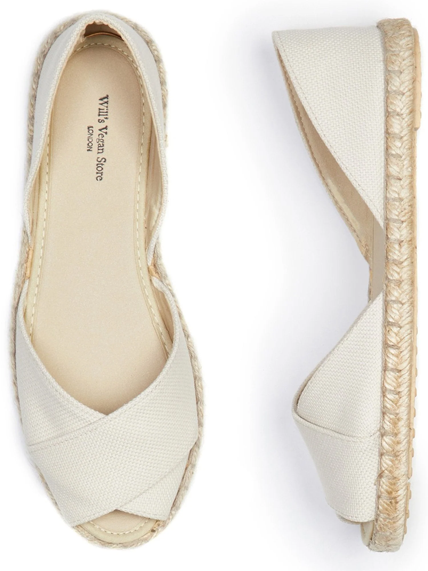 Recycled Espadrille Cross Over Straps - Image 5