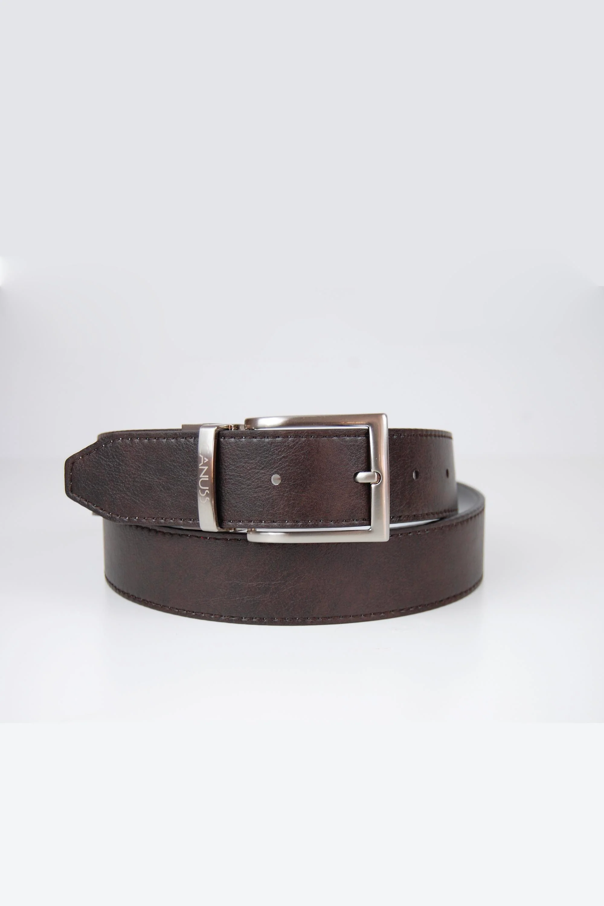 Reverse ceinture réversible – Blanc/Chocolat - Image 6