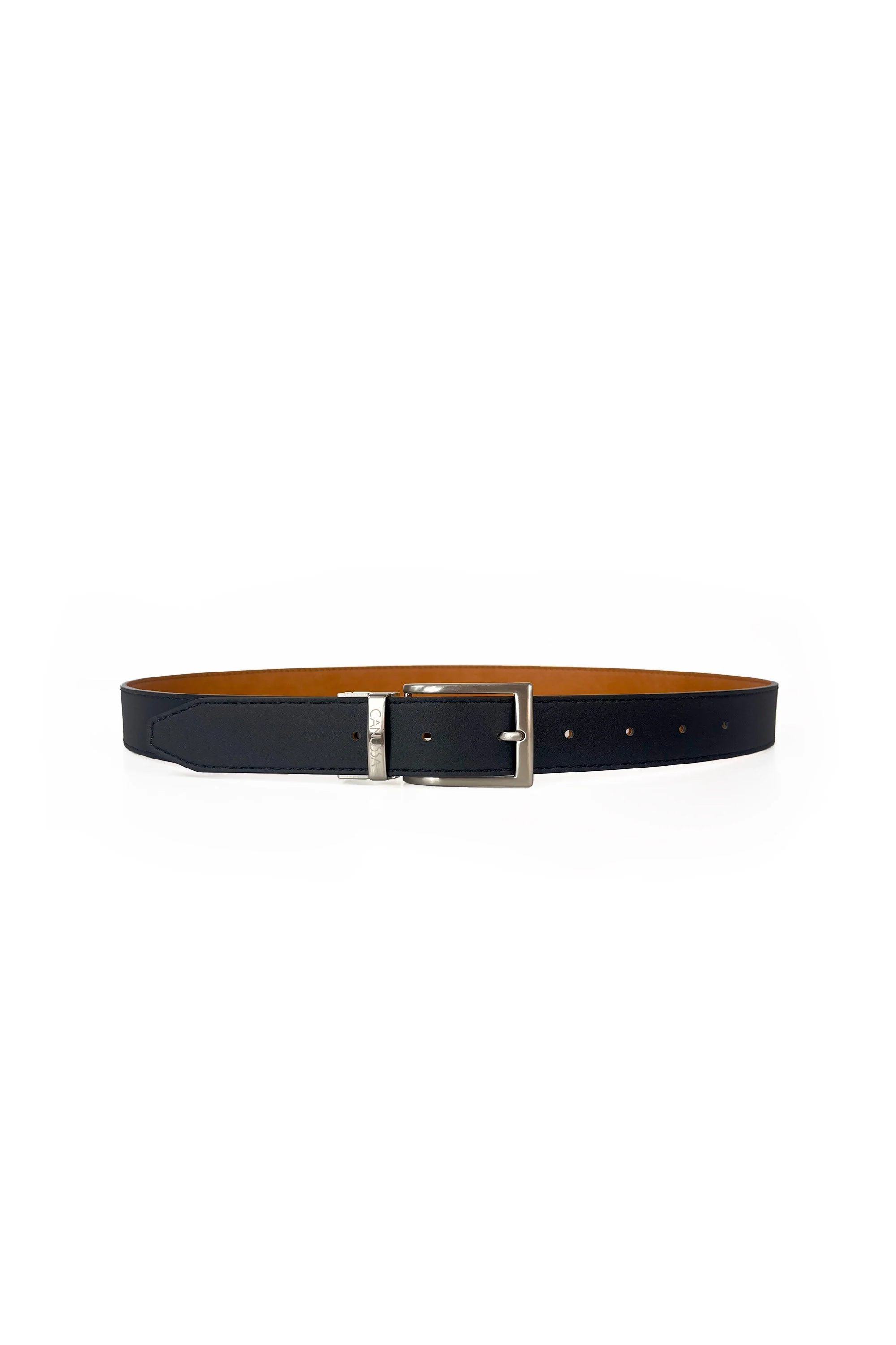 Reverse ceinture reversible – Noir/Camel - Image 3