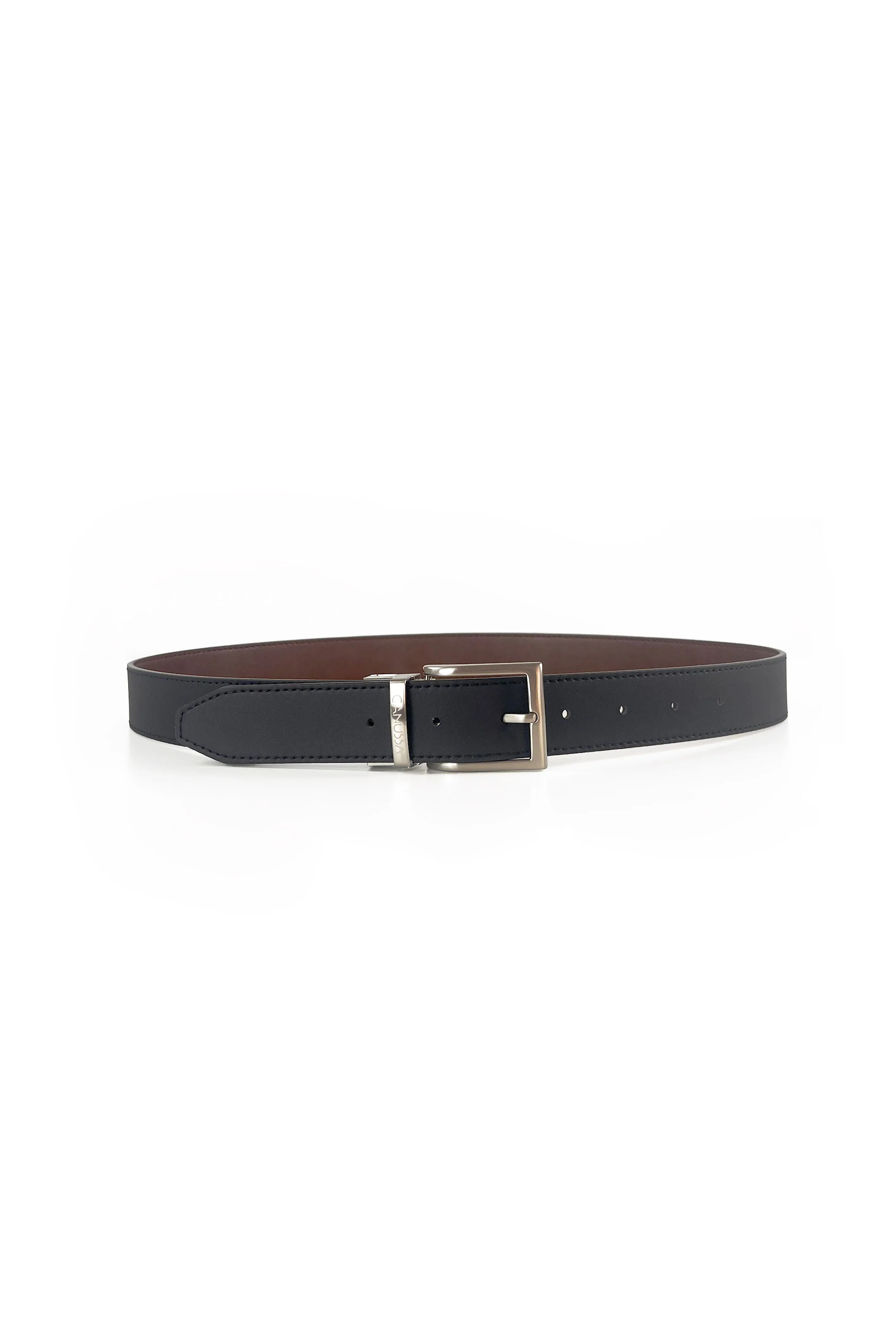 Ceinture réversible – Noir/Marron - Image 3