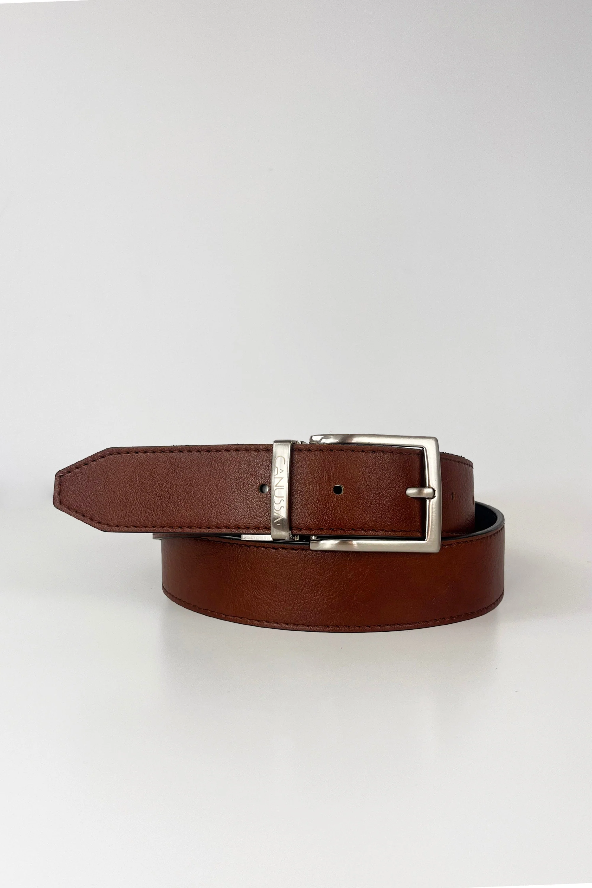 Ceinture réversible – Noir/Marron - Image 4