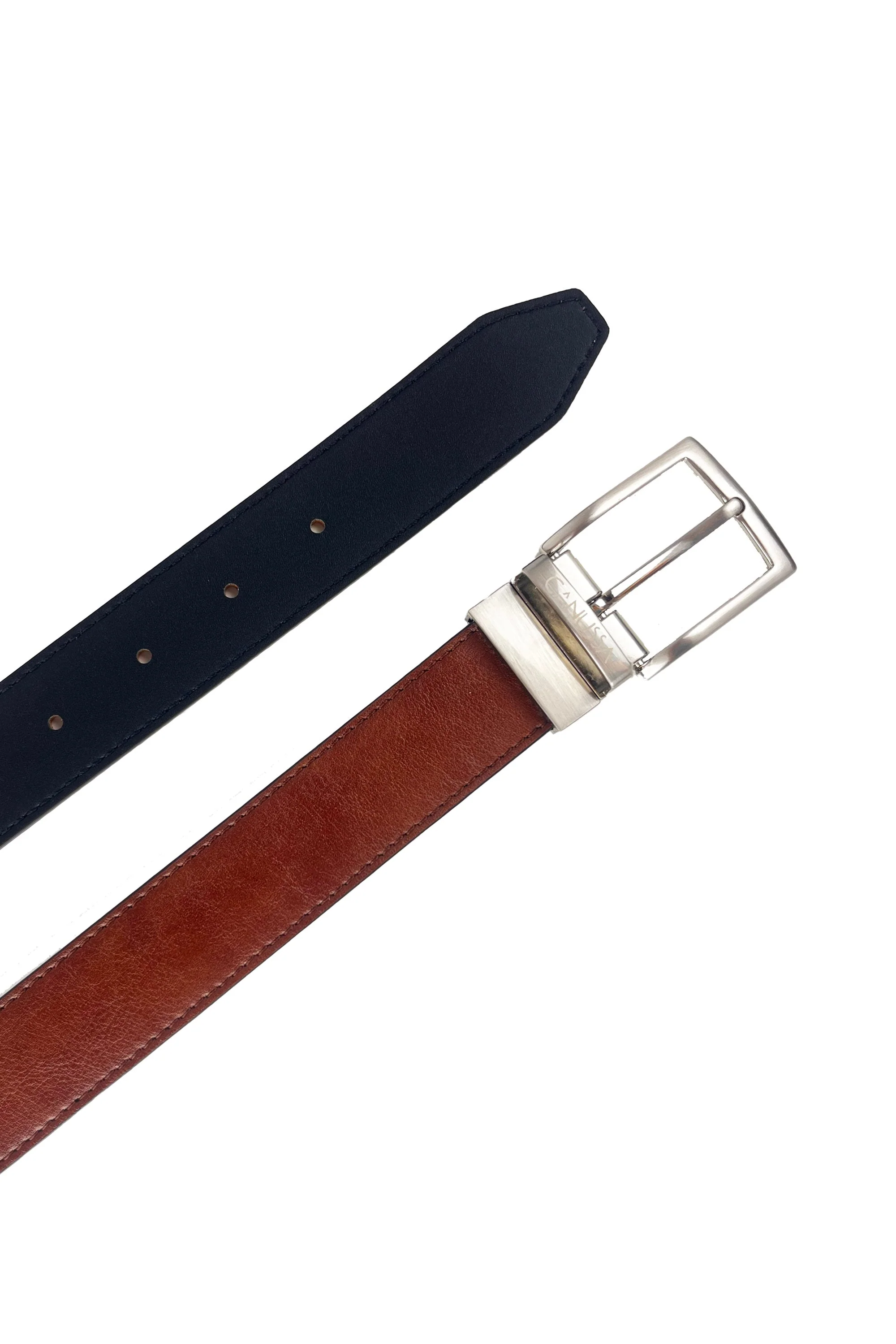 Ceinture réversible – Noir/Marron - Image 7