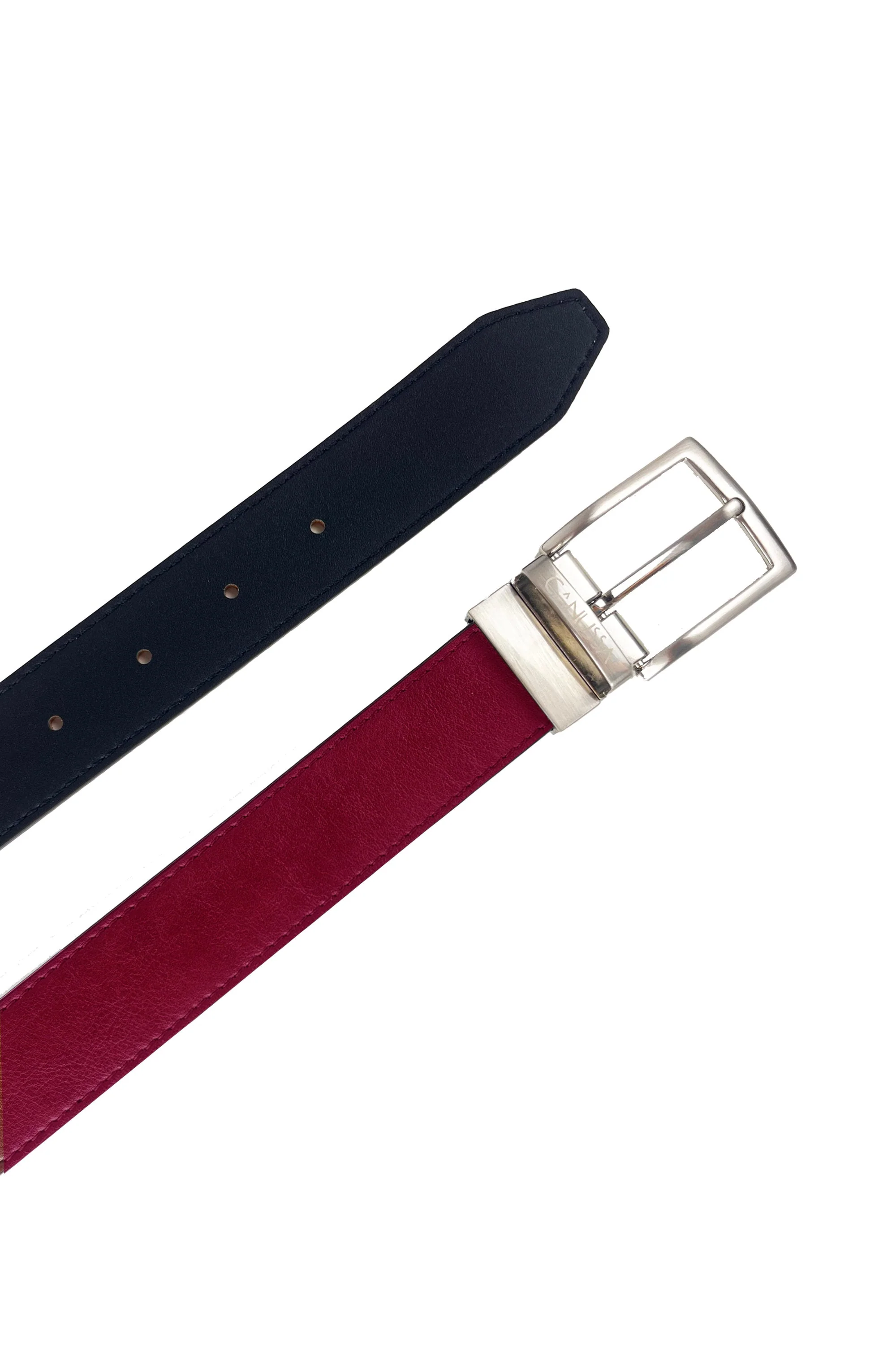 Ceinture réversible – Noir/Rouge - Image 6