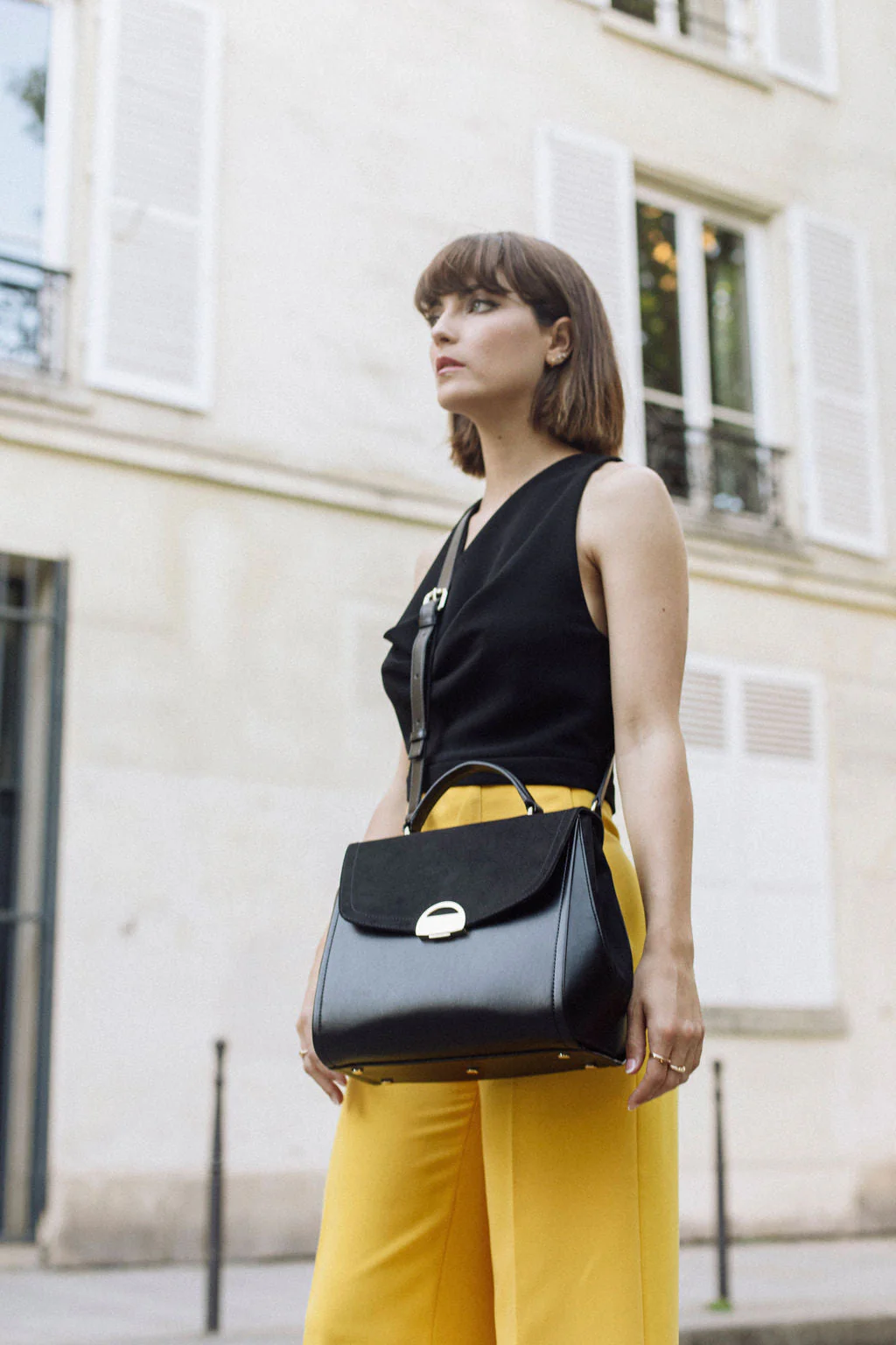 Sac à main Paname Oxymore Apple Skin noir - Image 6