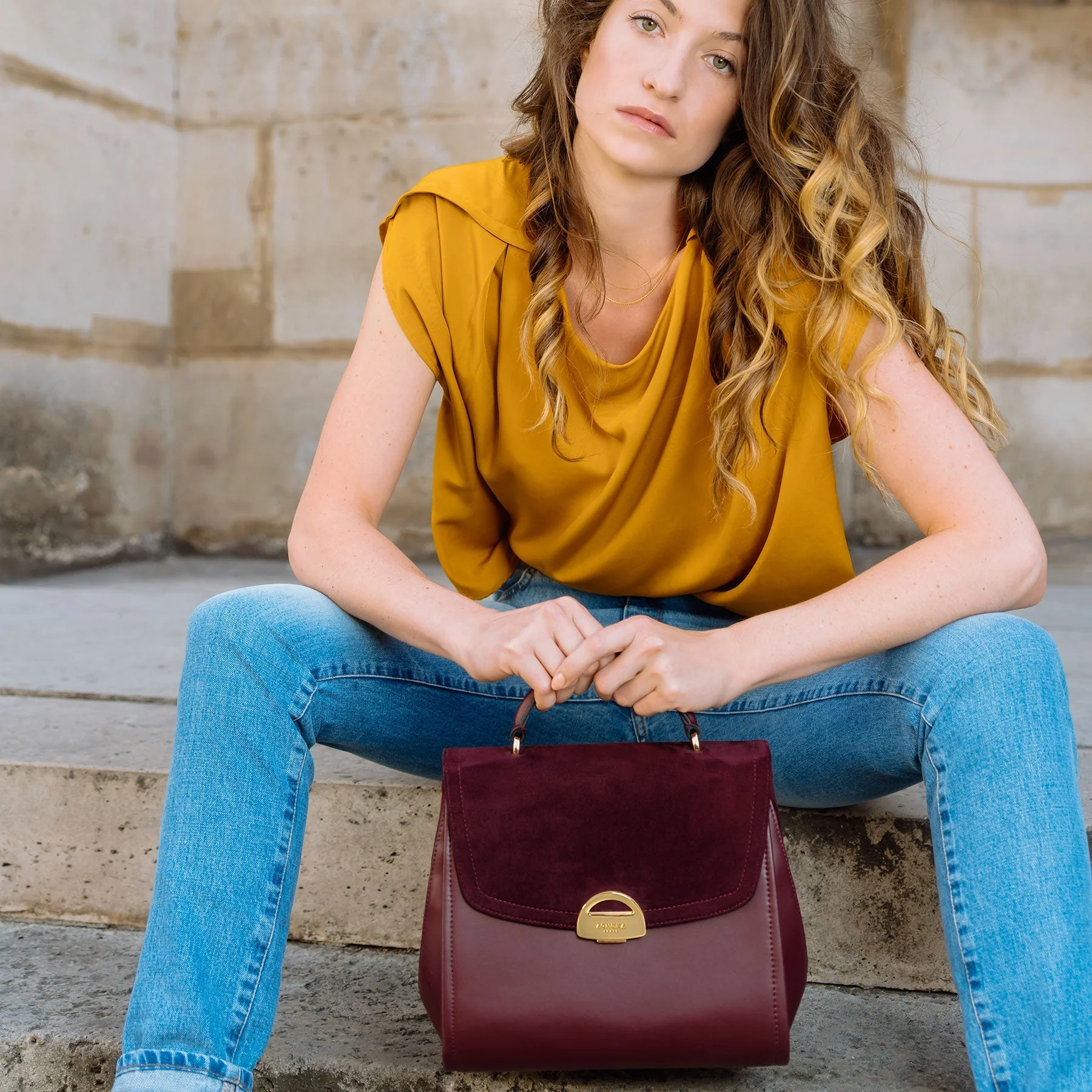 Sac à Main Paname Oxymore Bordeaux - Image 4