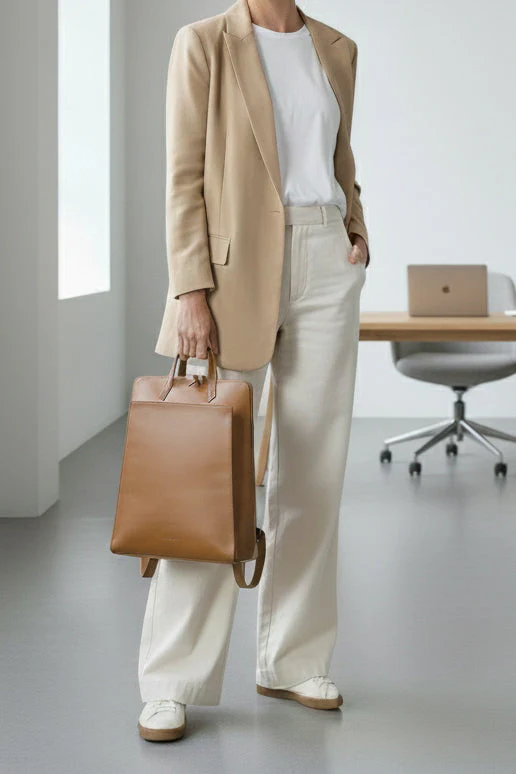 Sac à dos ordinateur - Camel - Image 2