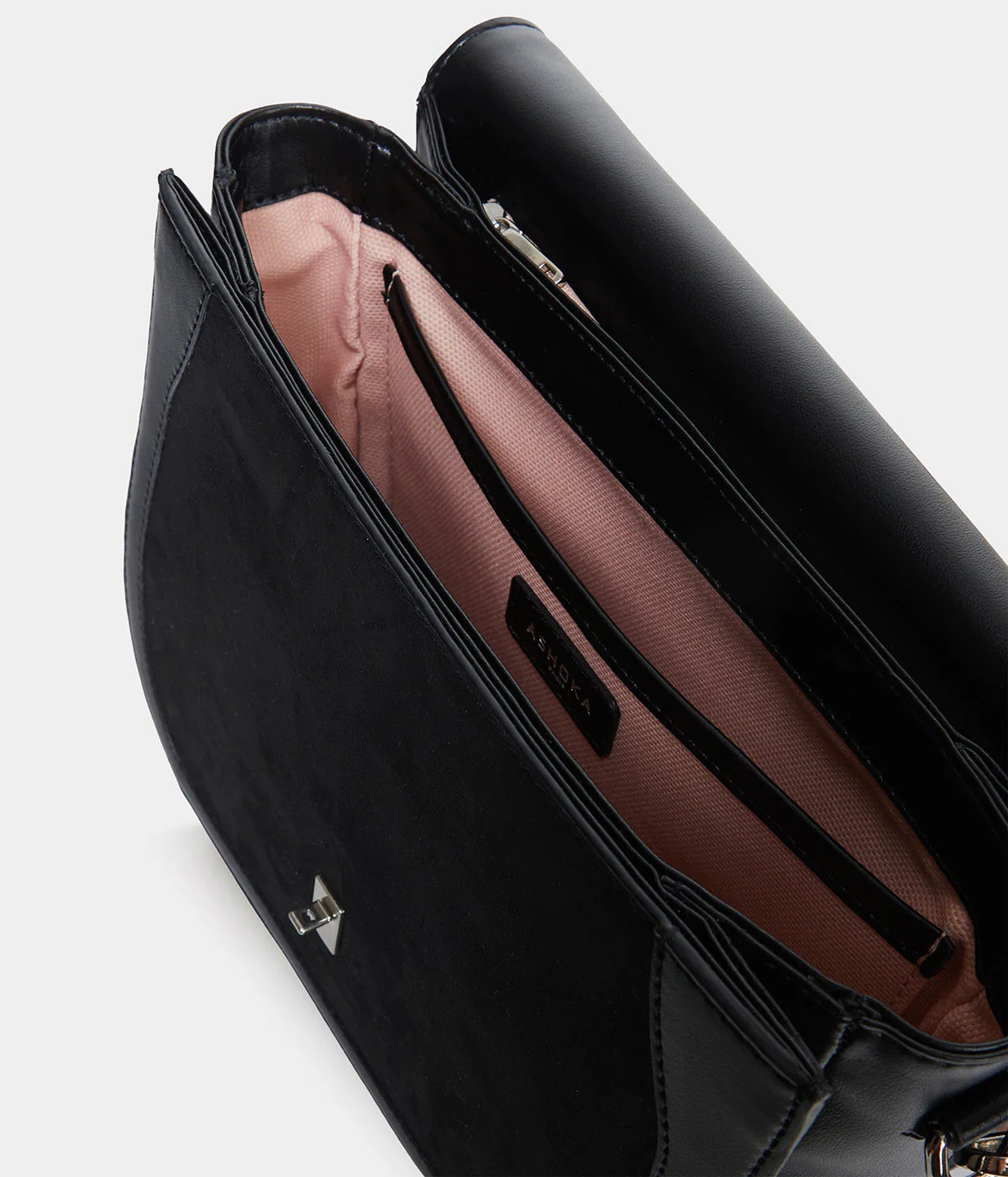 Sac Marilyn Apple Skin & simili daim recyclé noir - Image 8