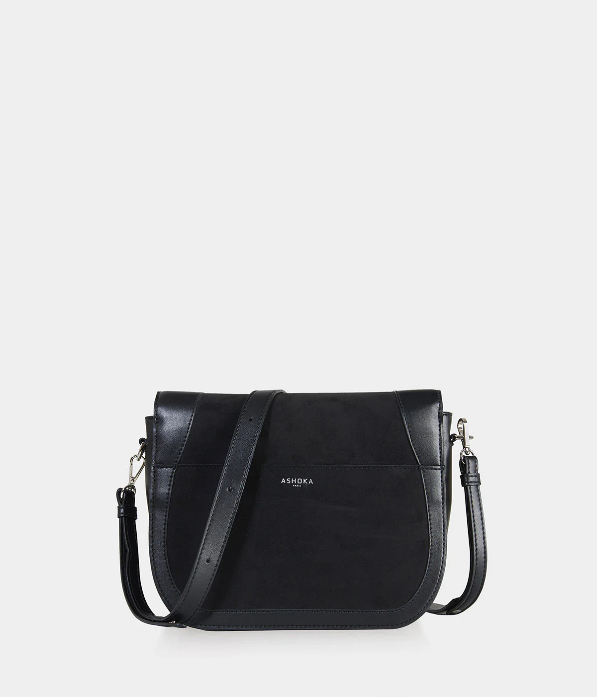 Sac Marilyn Apple Skin & simili daim recyclé noir - Image 9