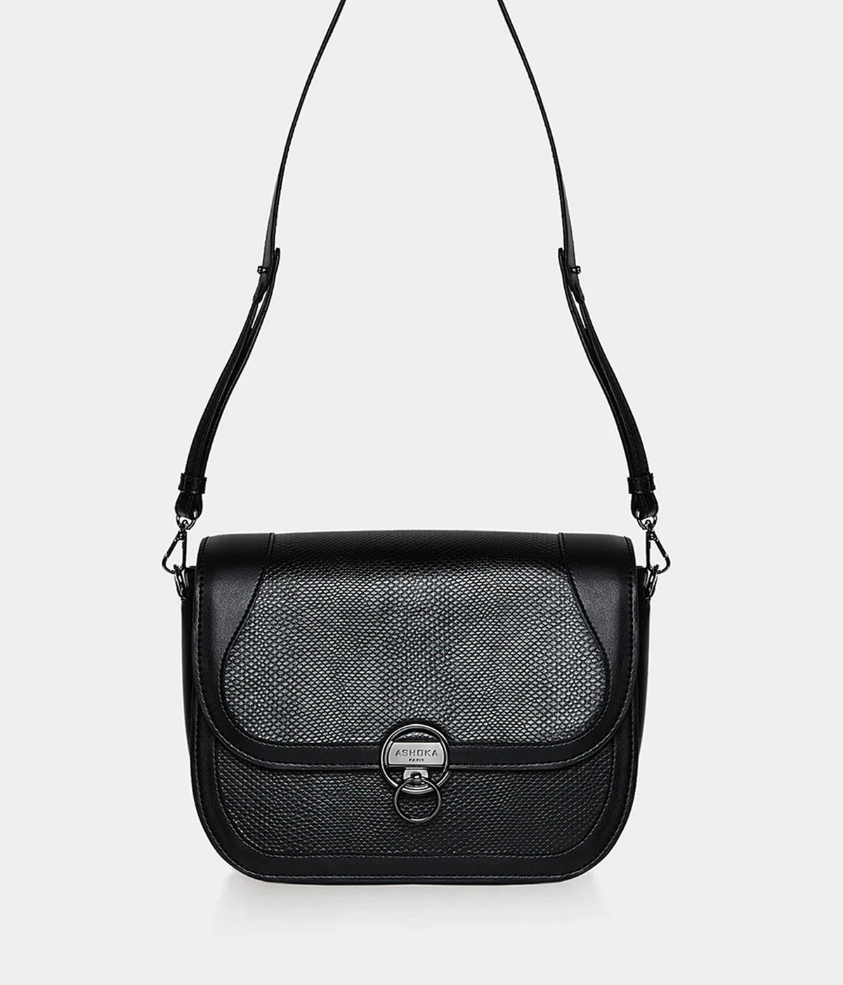 Sac Marilyn Amazone Lézard Apple Skin noir - Image 7