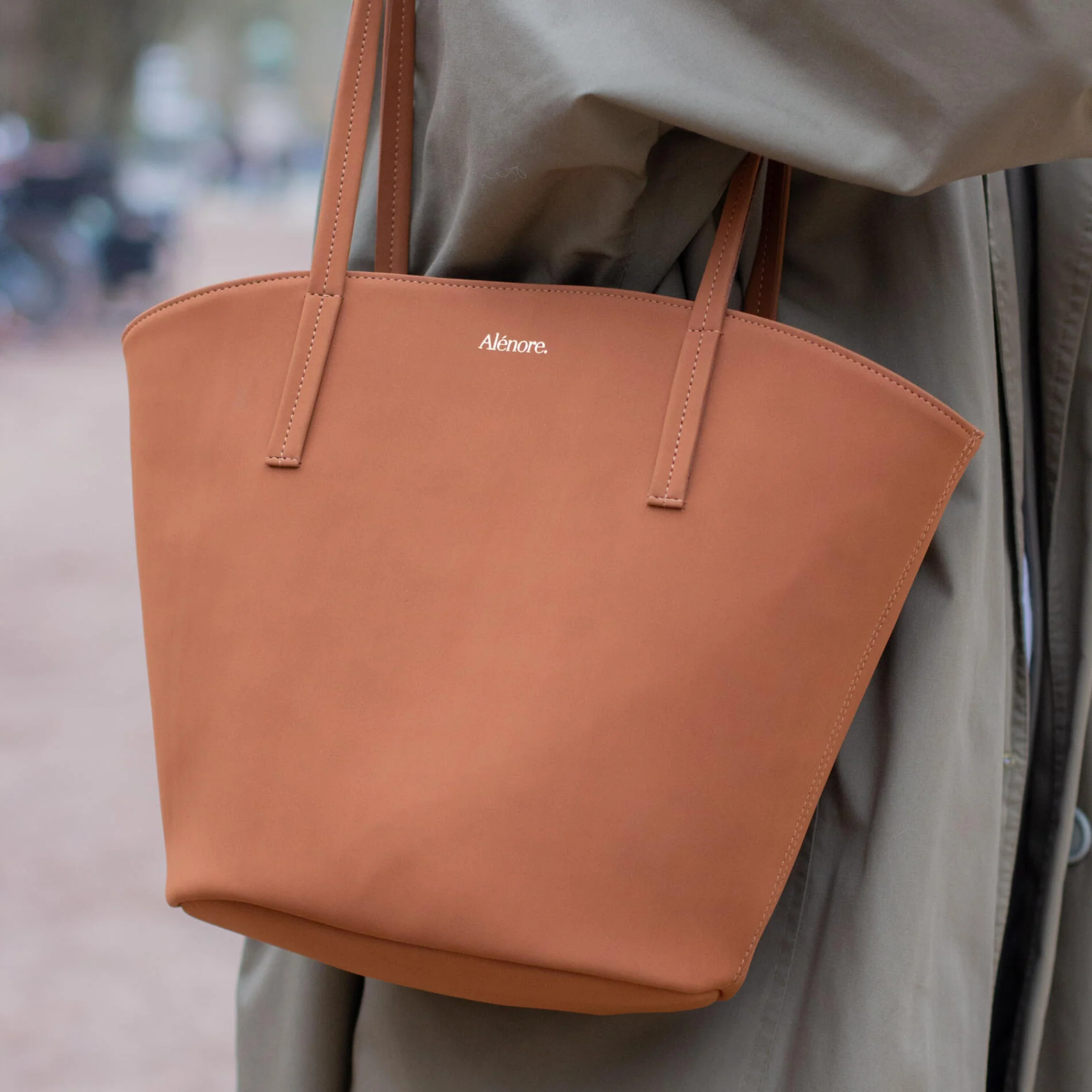 Mini Cabas Mimosa Nubuck Cognac - Image 2