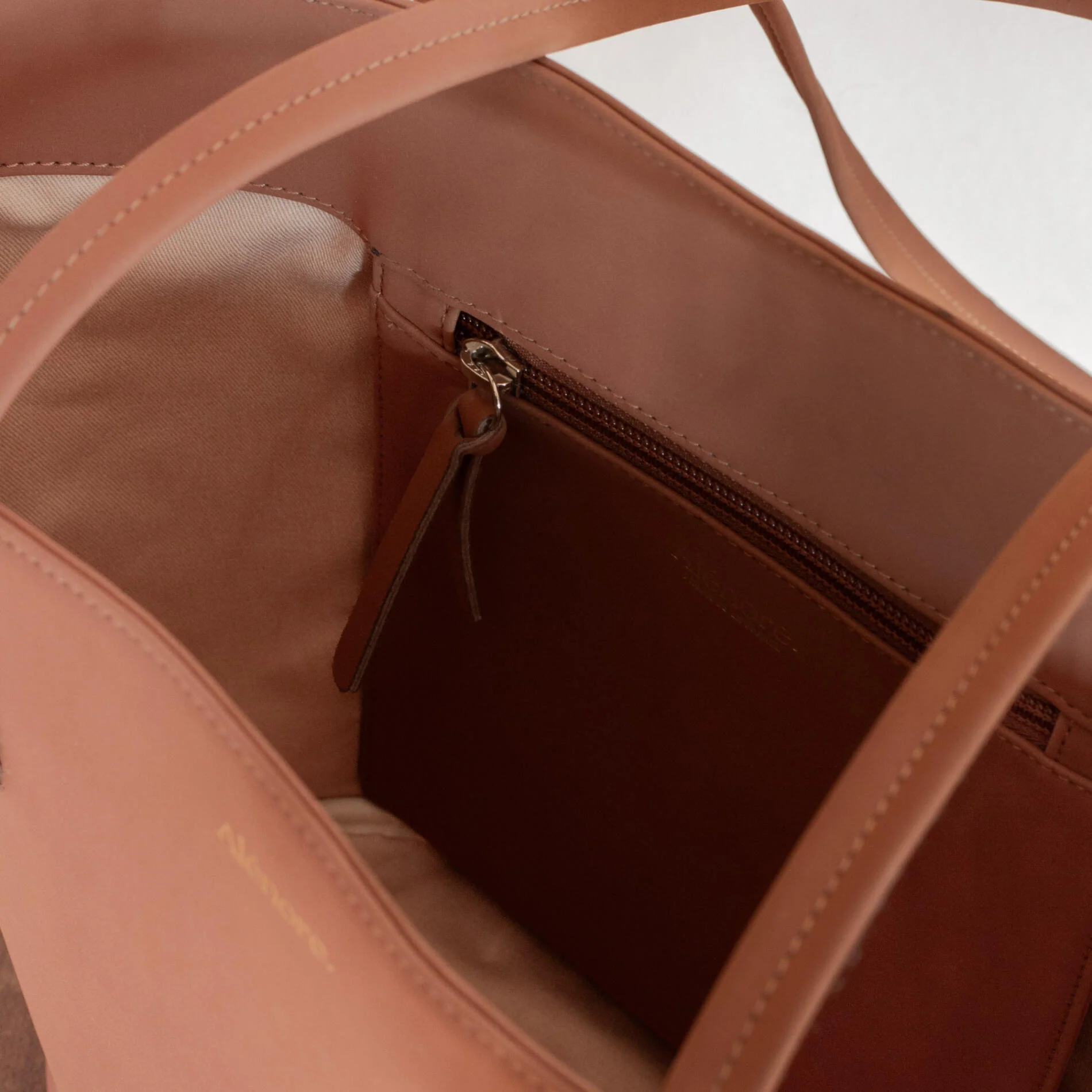 Mini Cabas Mimosa Nubuck Cognac - Image 5