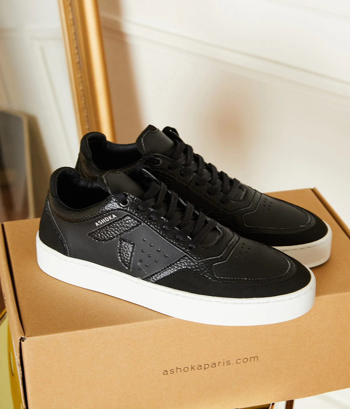 Sneaker Matéo basse biosourcée & recyclée noire - Image 2
