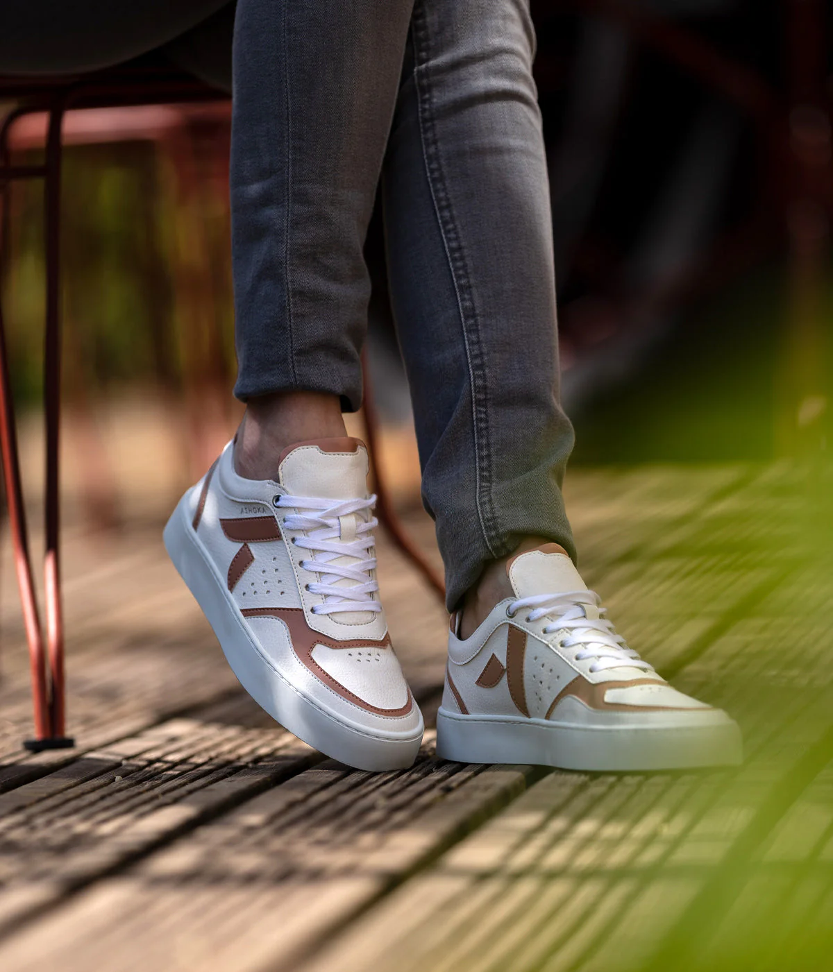 Sneaker Matéo basse biosourcée & recyclée nude - Image 2