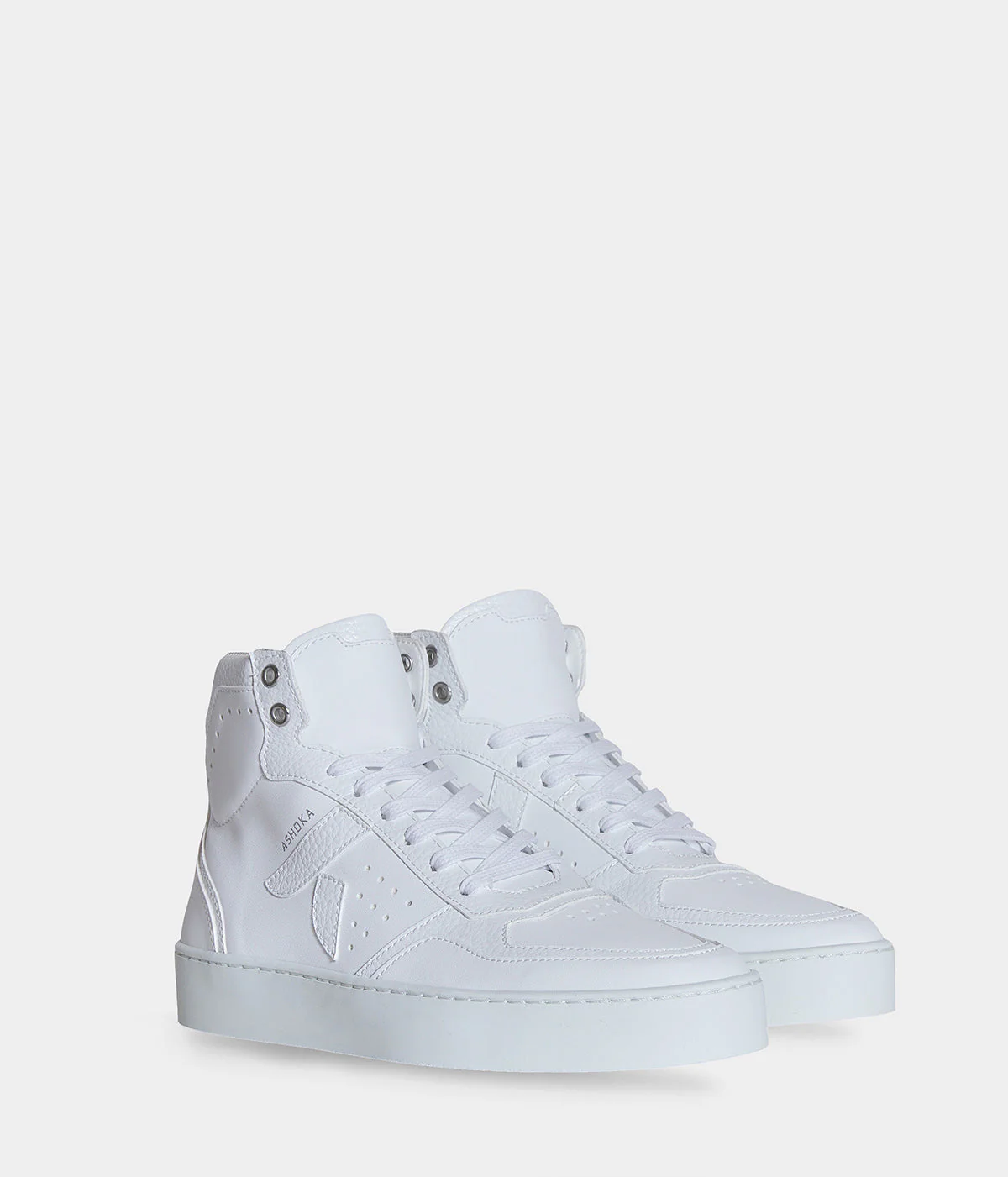 Sneaker Matéo montante biosourcée & recyclée blanche - Image 3