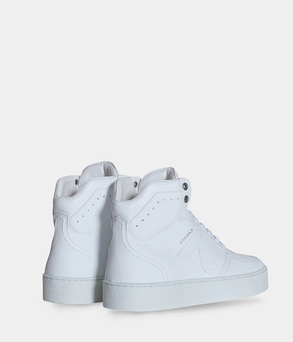 Sneaker Matéo montante biosourcée & recyclée blanche - Image 4