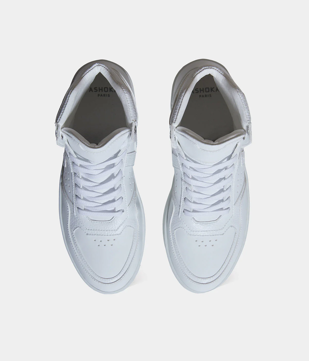 Sneaker Matéo montante biosourcée & recyclée blanche - Image 6