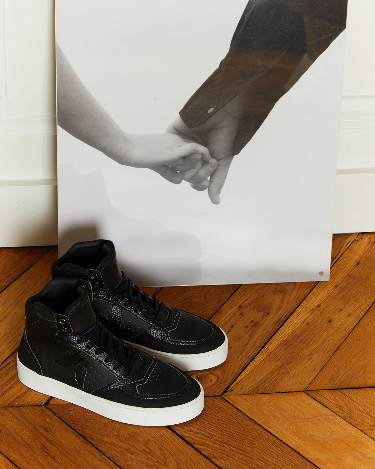 Sneaker Matéo montante biosourcée & recyclée noire - Image 5