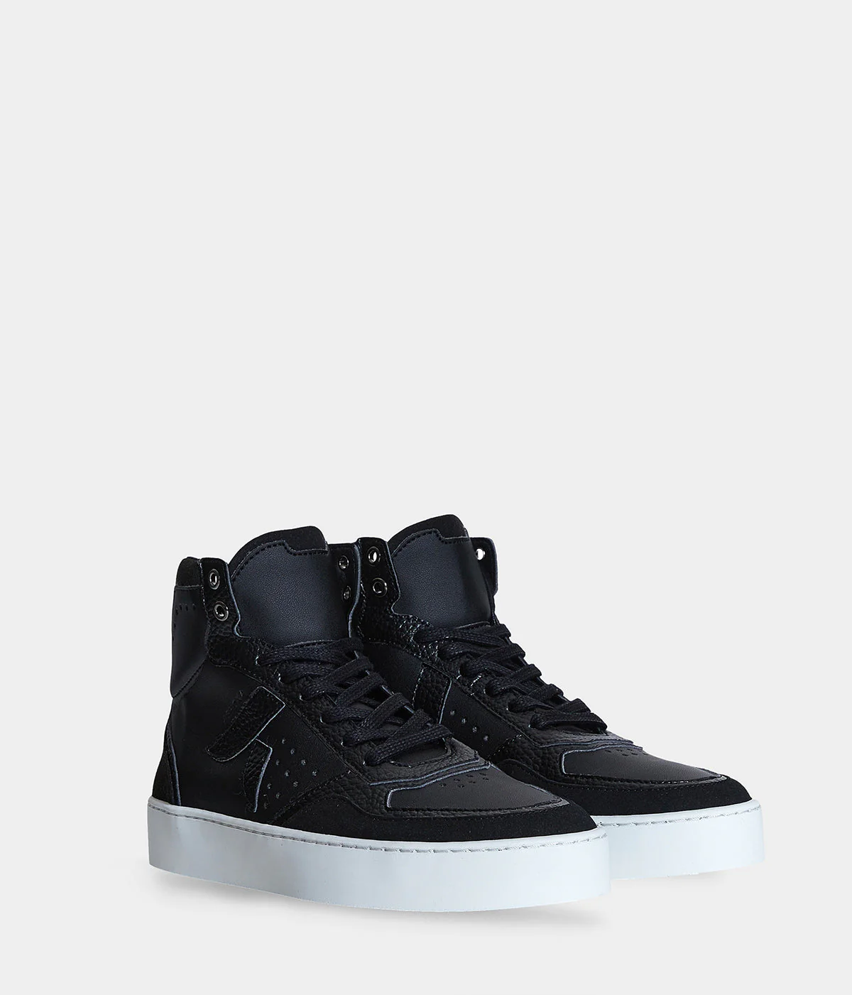 Sneaker Matéo montante biosourcée & recyclée noire - Image 6