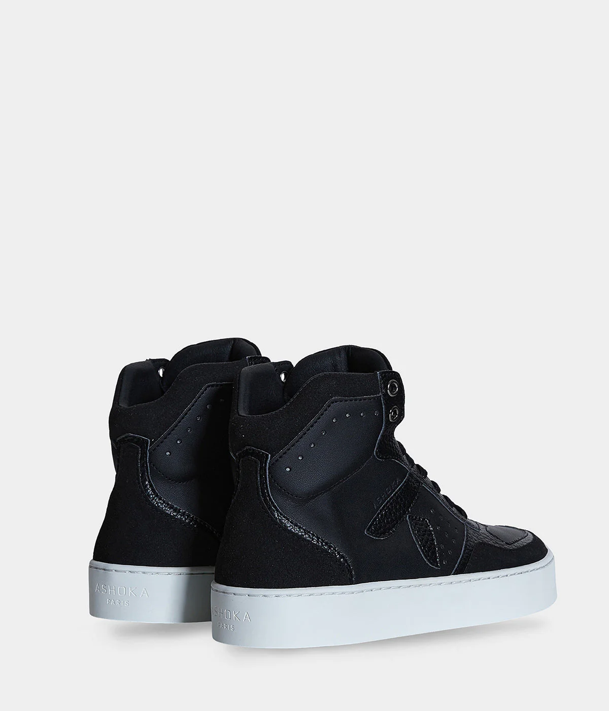 Sneaker Matéo montante biosourcée & recyclée noire - Image 7