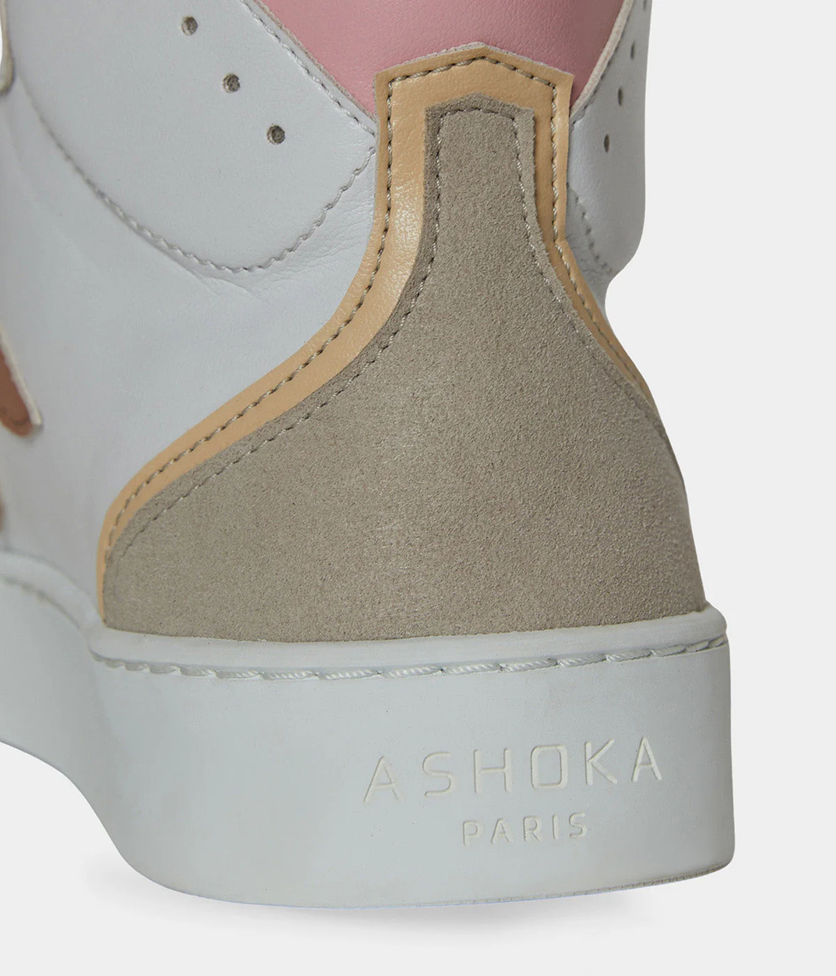 Sneaker Matéo montante biosourcée & recyclée trio rose - Image 7