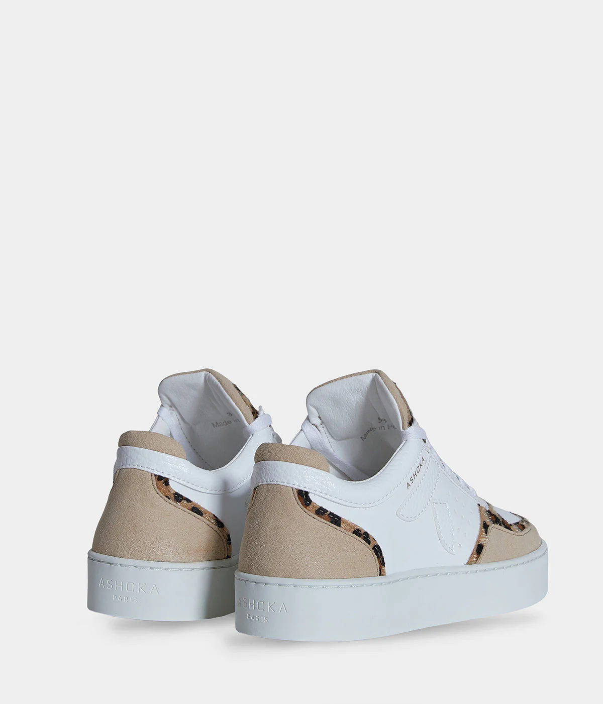 Sneaker Matéo basse biosourcée & recyclée Léopard - Image 4