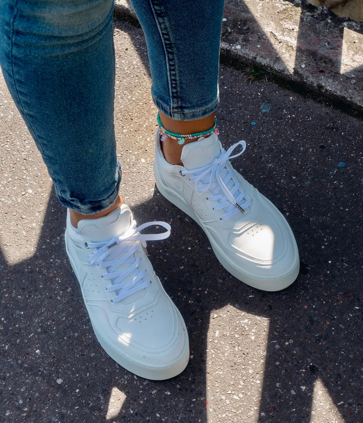Sneaker Matéo basse biosourcée & recyclée blanche - Image 6