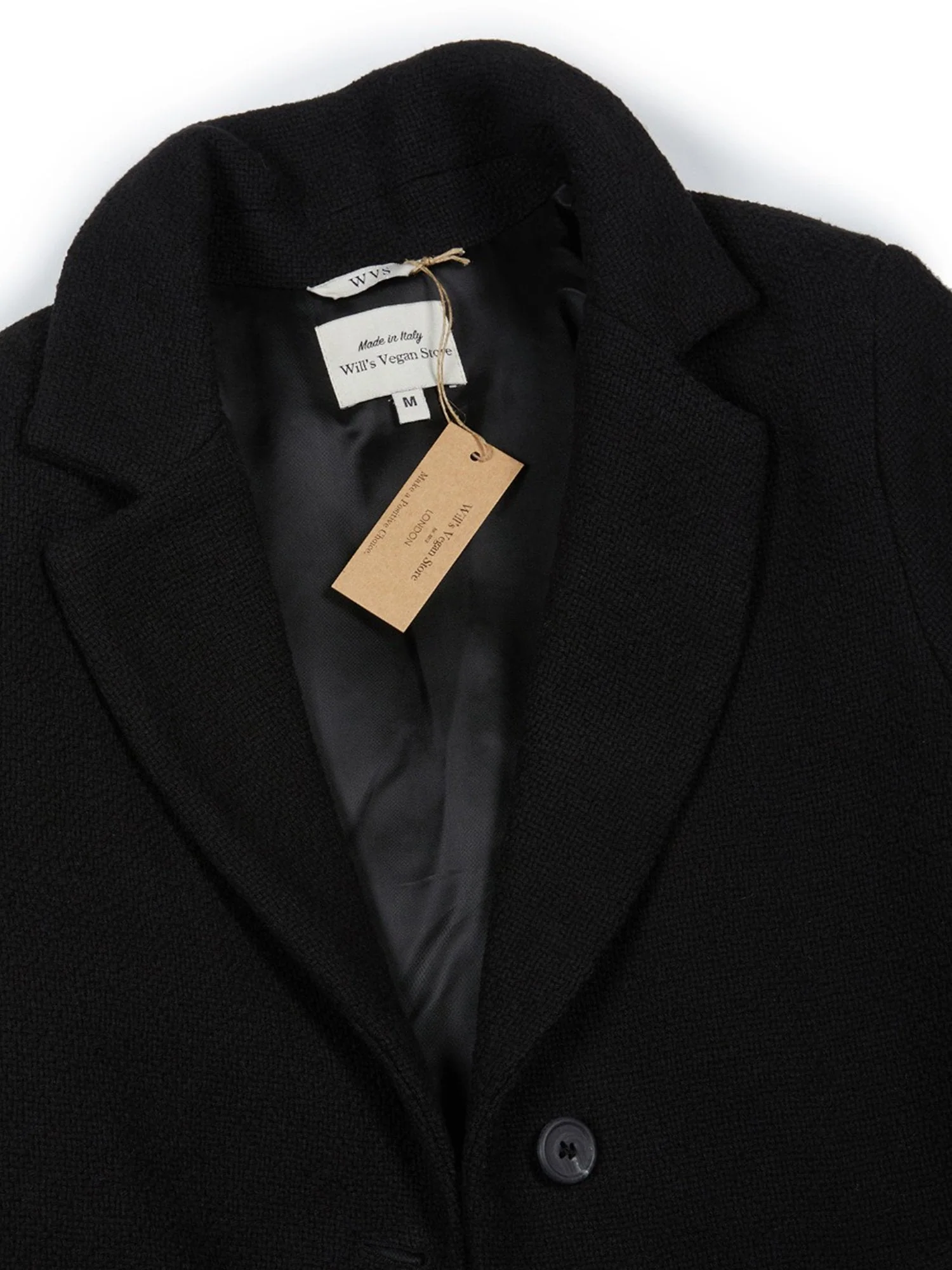 Structured Vegan Wool Coat - Image 4