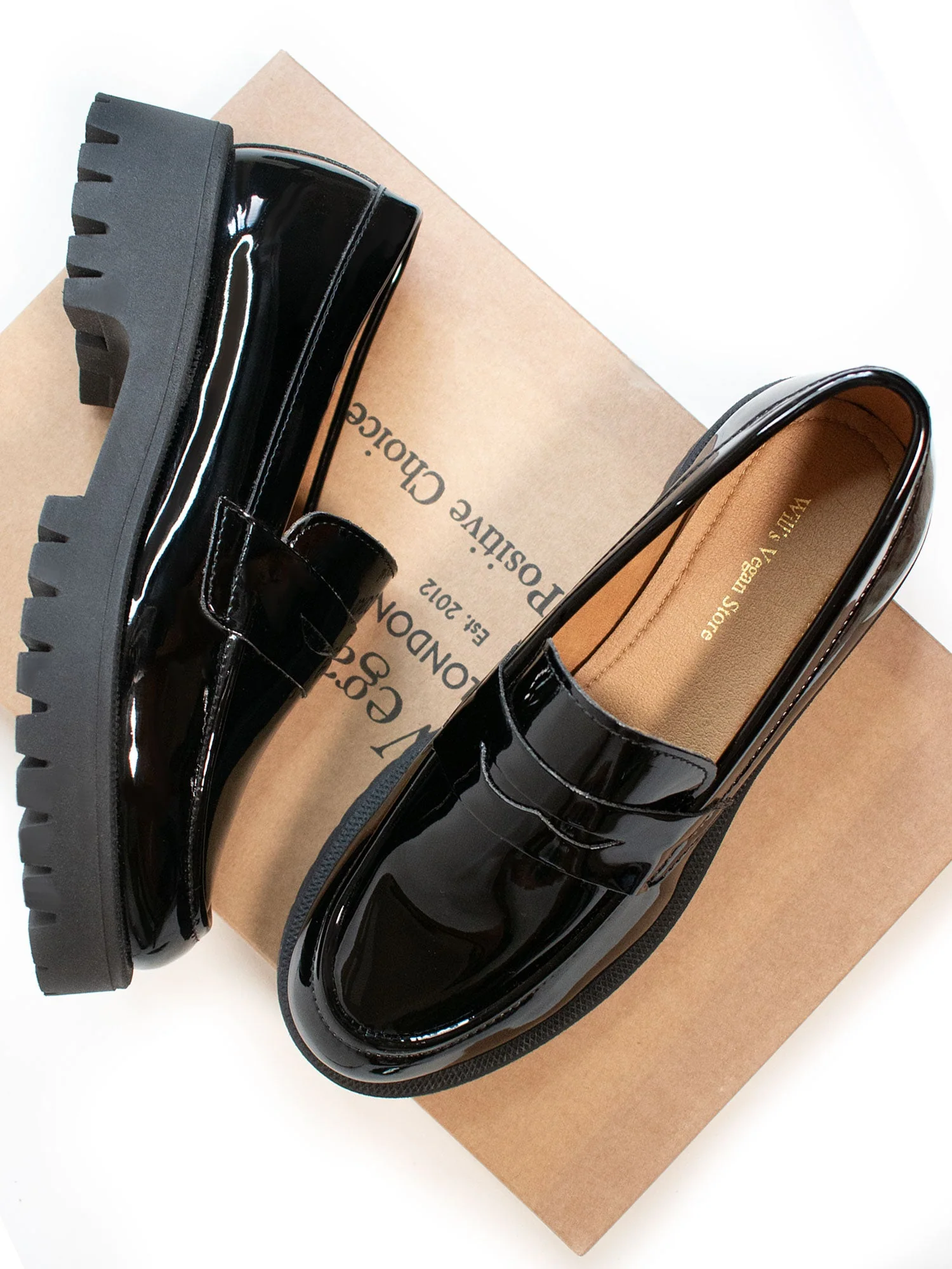 Track Sole Penny Loafers - Image 2