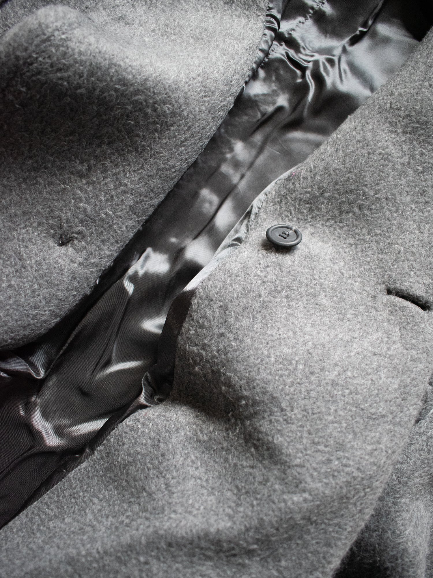 Manteau Vegan Oversize Gris - Image 5