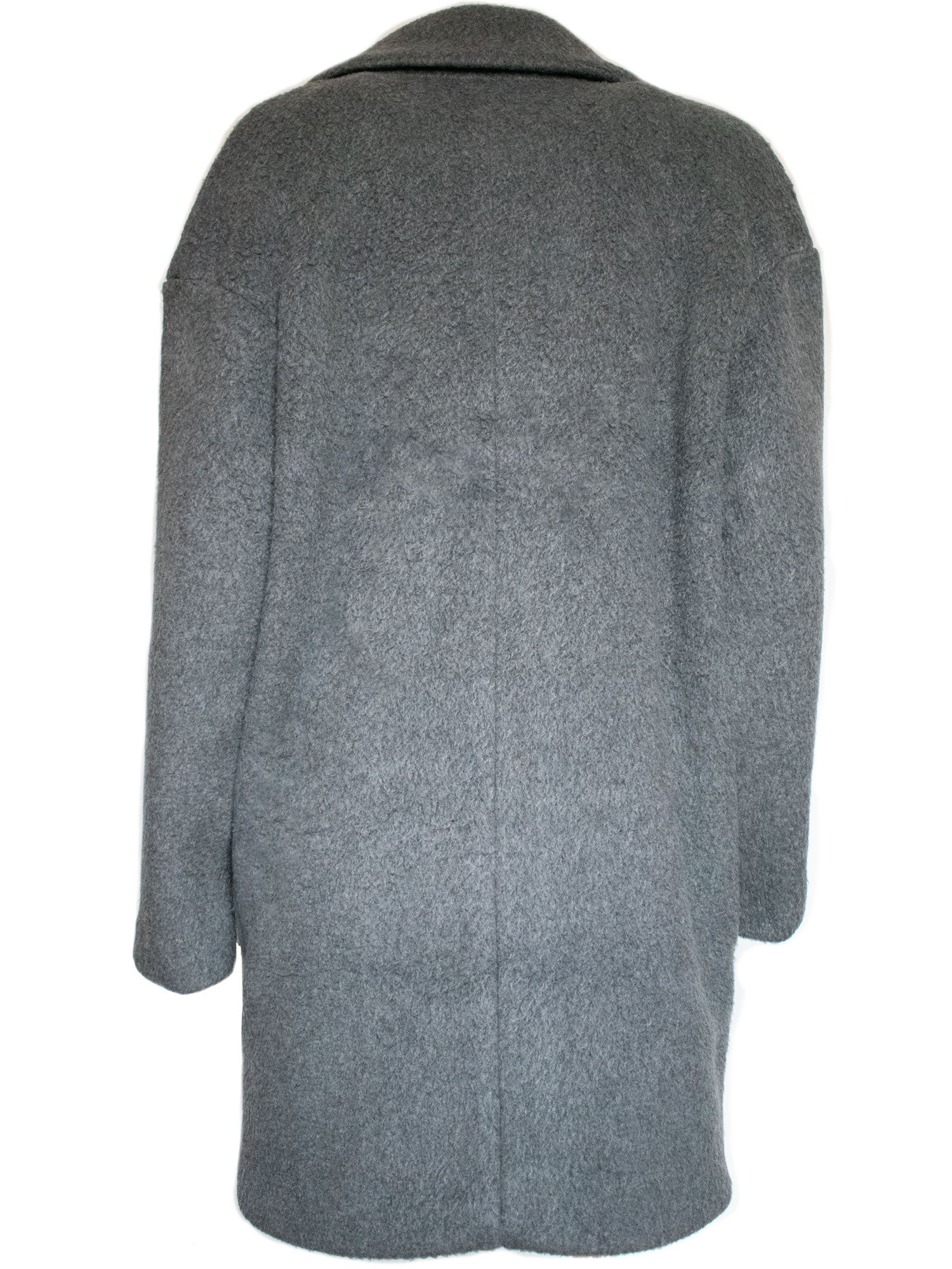 Manteau Vegan Oversize Gris - Image 6